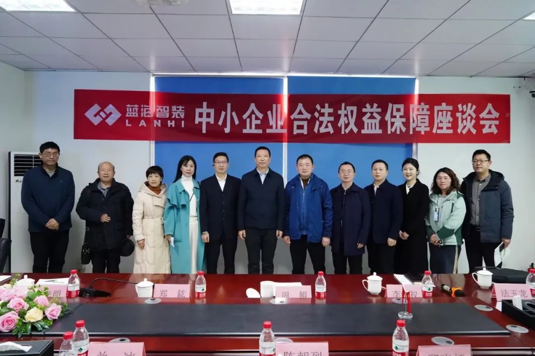 四川省司法廳領導調研藍海，并召開中小企業權益保障座談會(圖4)