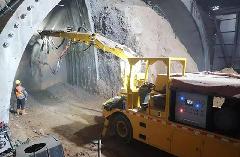 隧道濕噴機械手施工工藝詳解(圖1) 隧道濕噴機械手施工工藝詳解(圖1)