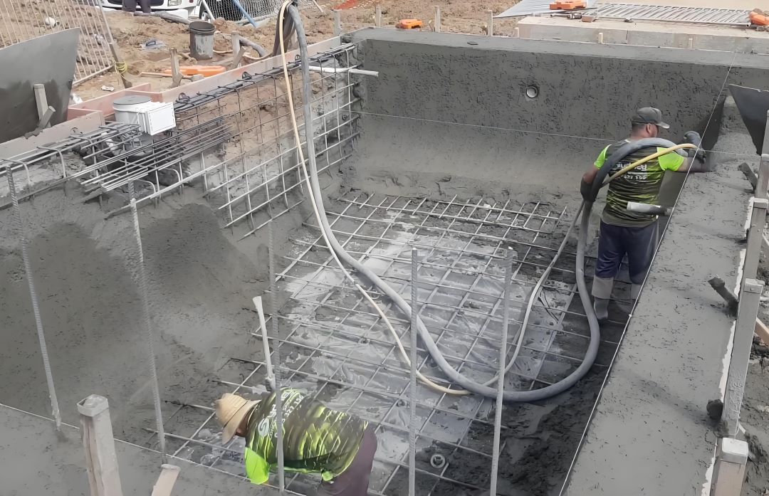 泳池噴射混凝土需要多長時間才能固化？（建議濕養至少 7 天）(圖1)